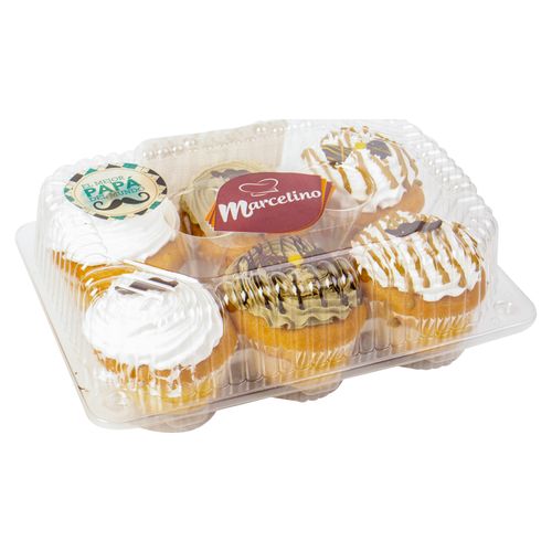 Cupcake Marcelino Decorado Vainilla 6 Unidades - 270Gr