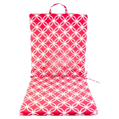 Cojin Mainstays Para Silla Doble Con Diseño Color Rojo - Unidad
