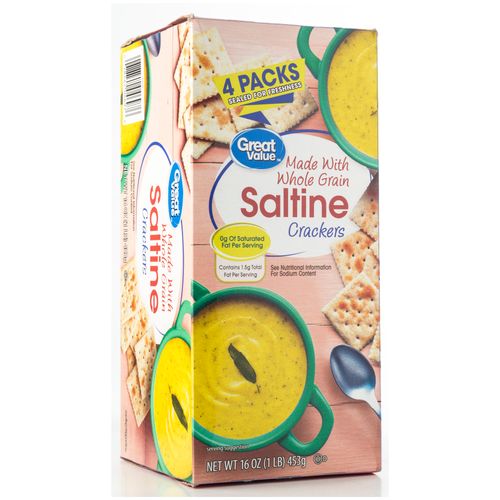 Galleta de soda Great Value integral 4 pack - 453 g