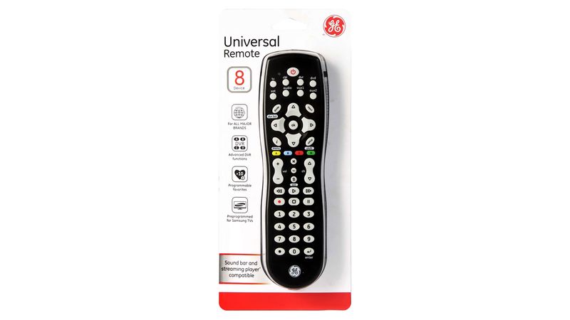 Control Remoto Universal General Electric 33715 8 dispositivos Pantalla TV  DVD Streaming