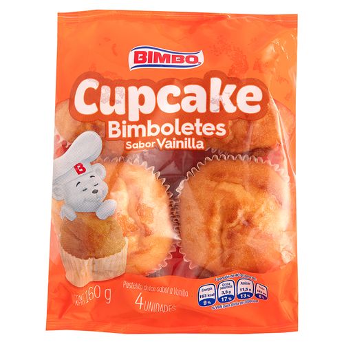 Cupcake Bimbo vainilla 4 Uds - 160 g