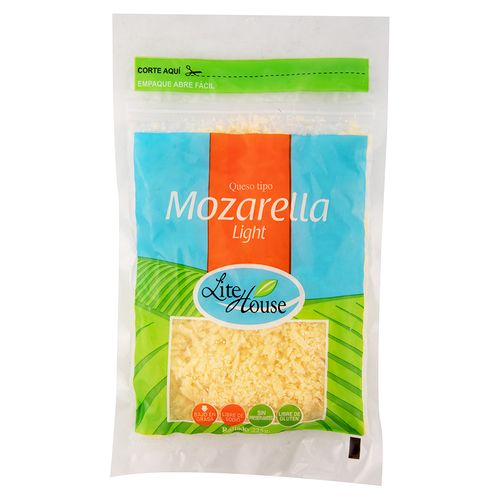 Queso Rallado Lite House Mozarella - 225Gr