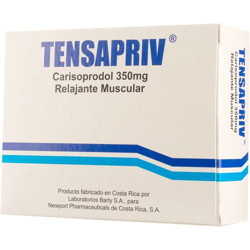 Tensapriv Newport 350mg, Precio indicado por unidad