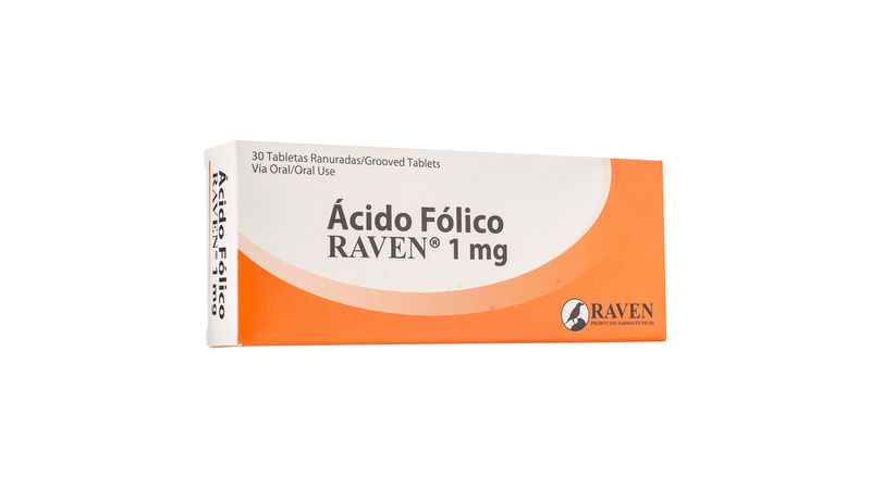 ÁCIDO FÓLICO 1 MG RAVEN® – Raven