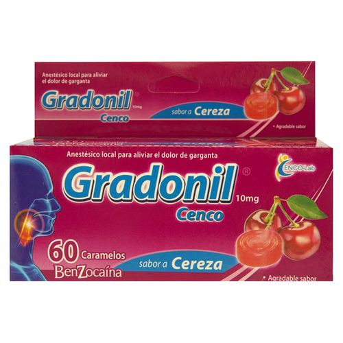 Anestésico Granodil sabor Cereza -10mg, Precio indicado por unidad