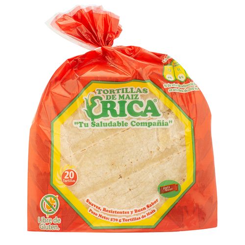 Tortillas Erica De Maíz Gruesita 20 Uds - 570g