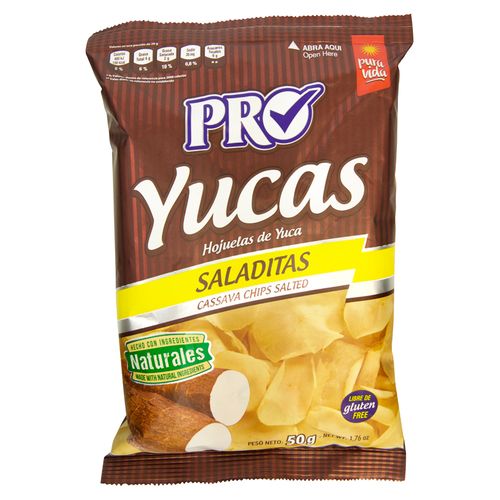 Yucas Pro Saladitas Naturales - 50gr