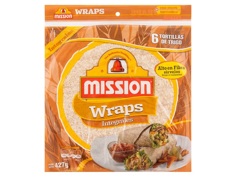 Tortilla Mision Wrap Integr 6Ea 427Gr