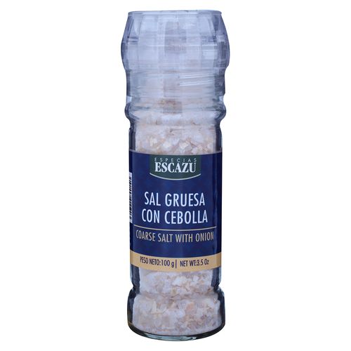Sal Especias Escazú Gruesa Con Cebolla y Molinillo - 100 g