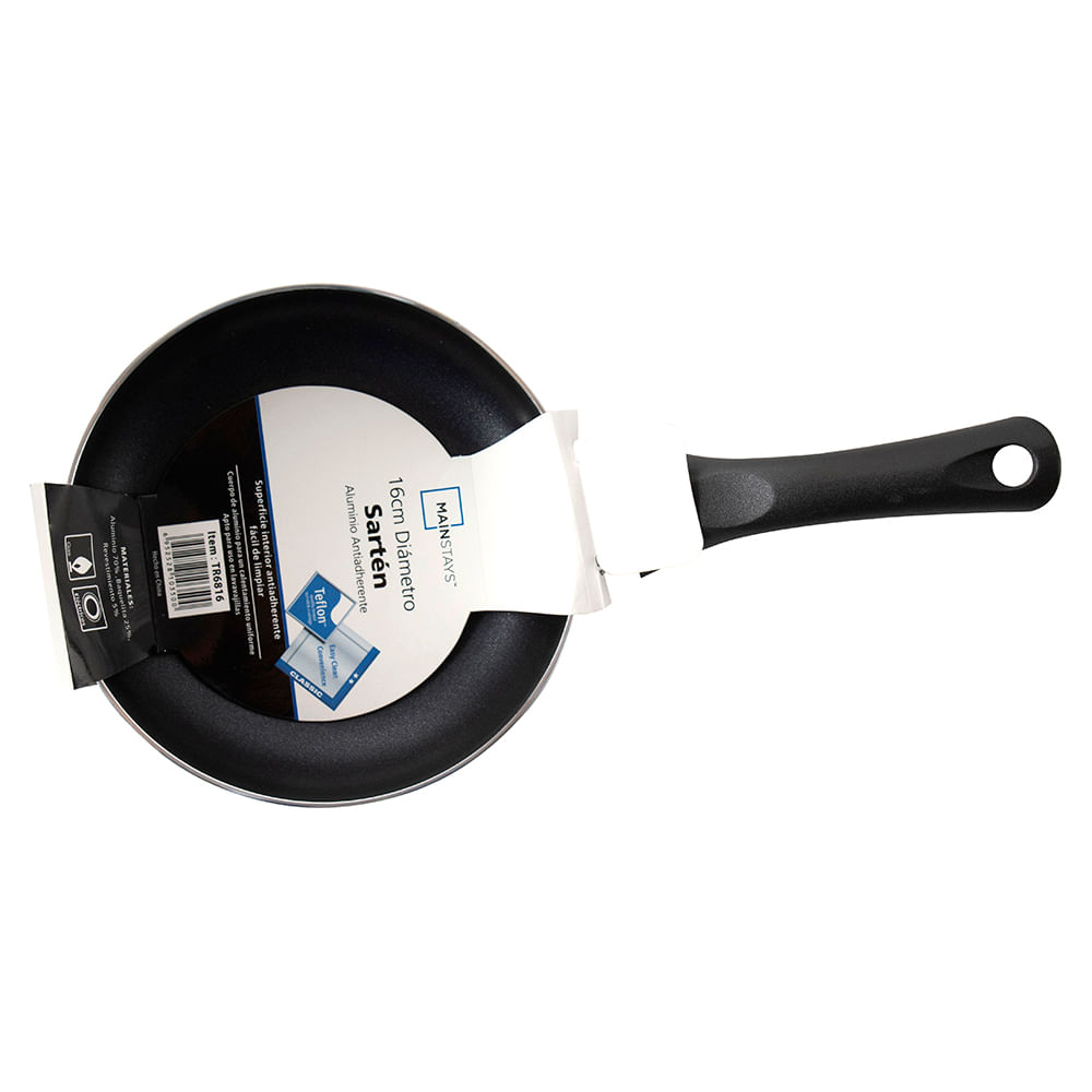 SARTEN-16-CM-MAINSTAYS-NEGRO-1-48126