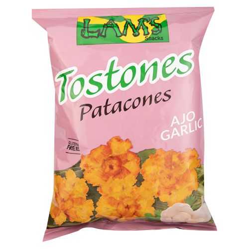 Snack Lam's tostones sabor ajo - 113 g