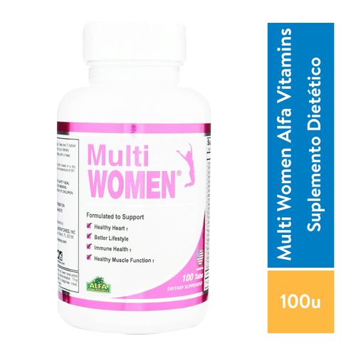 Multi Women Alfa Vitamins - 100 Tabletas