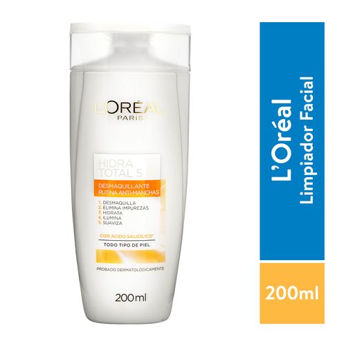 Desmaquillante Loreal Antimanchas Hidratación Total - 200ml