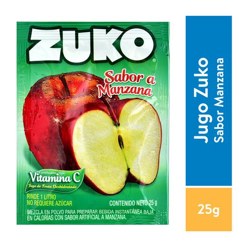 Bebida En Polvo Zuko Manzana -25gr