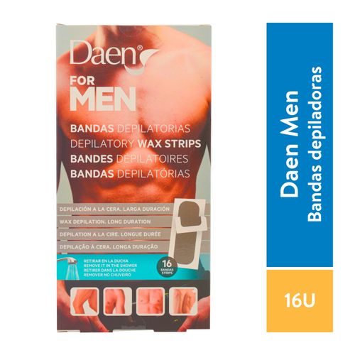 Banda Depiladora Daen For Men - 16 Unidades