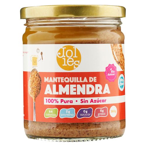 Mantequilla Jolies Almendra Natural - 265gr