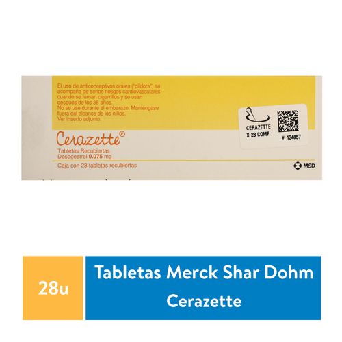 Cerazette Msd X 28 Comprimidos