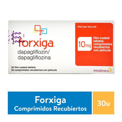 Forxiga 10 mg caja 30 comprimidos - Precio indicado por caja