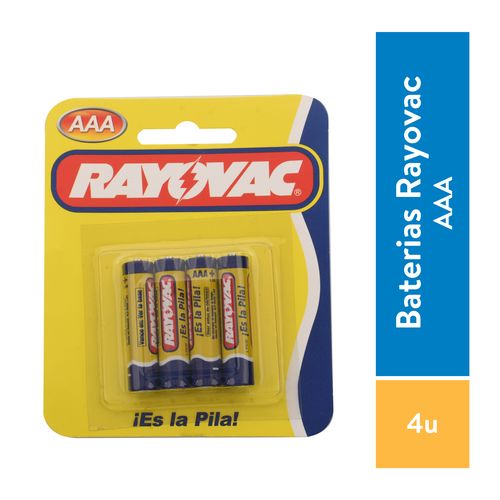 Bateria Rayovac Zinc Carbon AAA - 4 Unidades