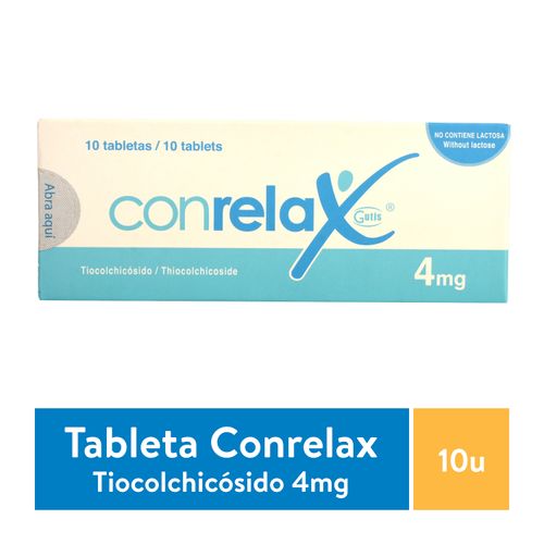 Conrelax 4Mg, Precio indicado por unidad