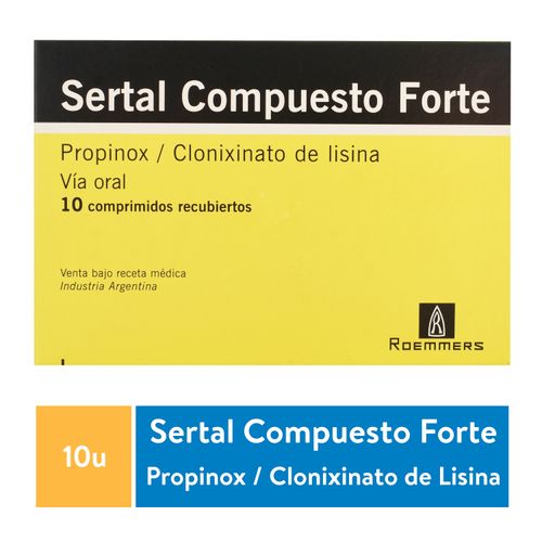 Sertal Compuesto Forte, Precio indicado por unidad