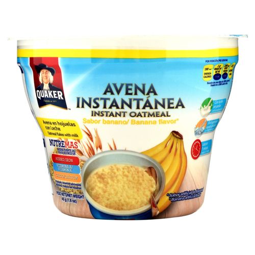 Avena Quaker Instantánea Banano - 54 g
