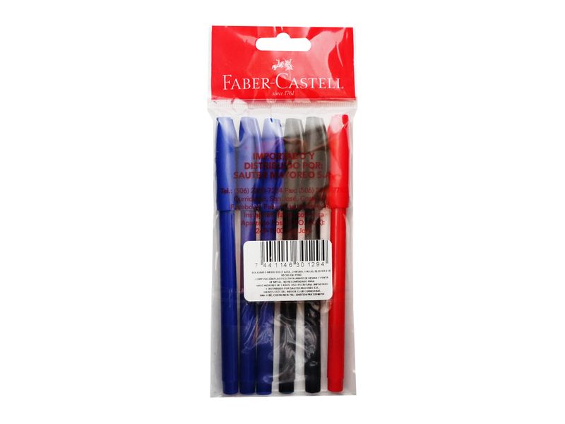 Boligrafo-Faber-Castell-Mediano-030-3A-2N-1R-B-6-Unidades-2-42535