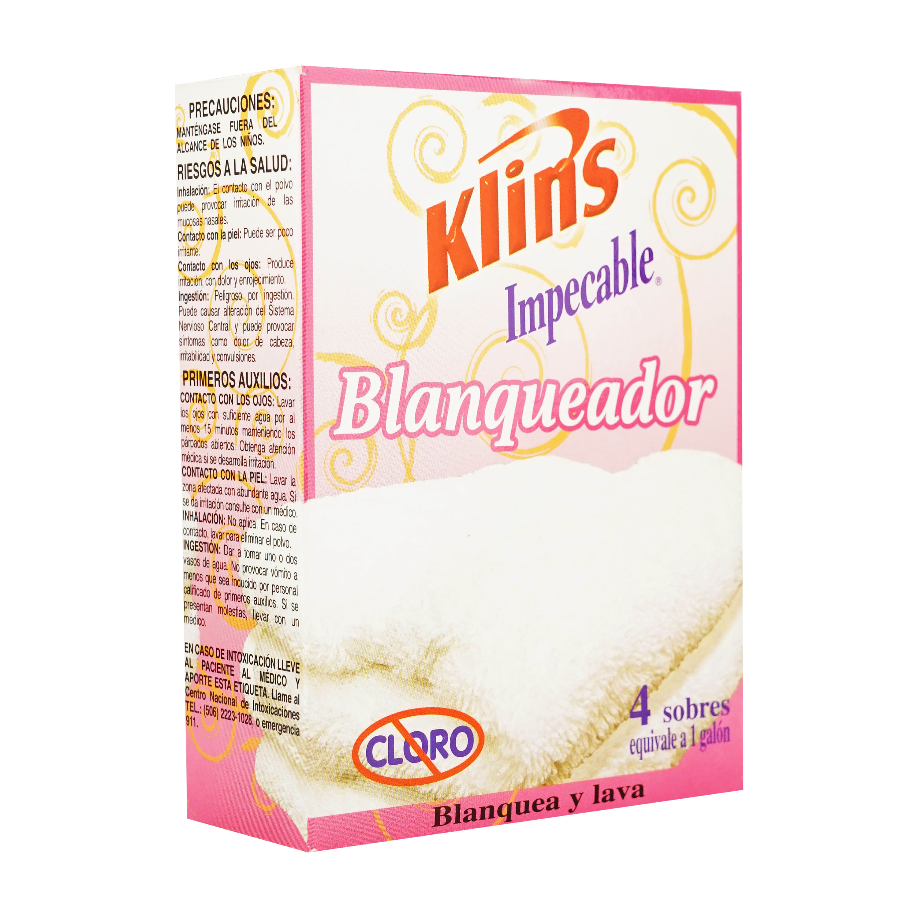 Blanqueador Klins Ropa Impecable - 4 Unidades