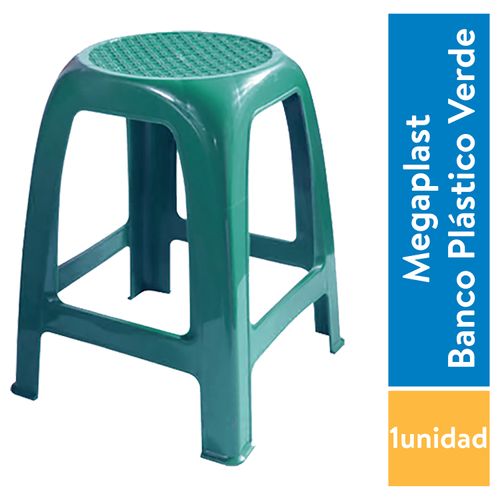 Banco Plástico Megaplast Adulto Verde M