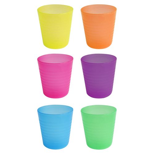 Vaso Mainstays Kids Plástico Set -6 pzas