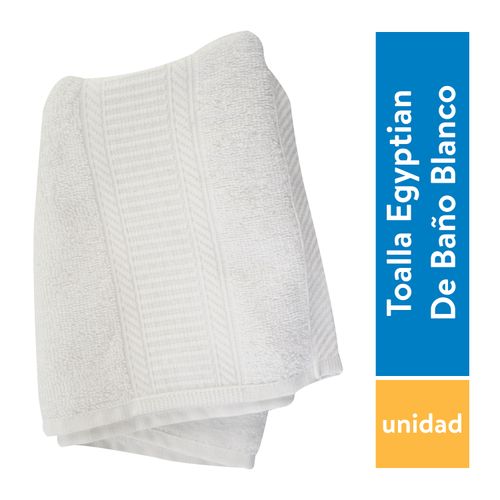 Toalla Egyptian Bano Blanca