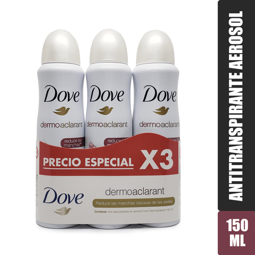 3 Pack Desodorante Dove Spray Fem Dermo - 150ml