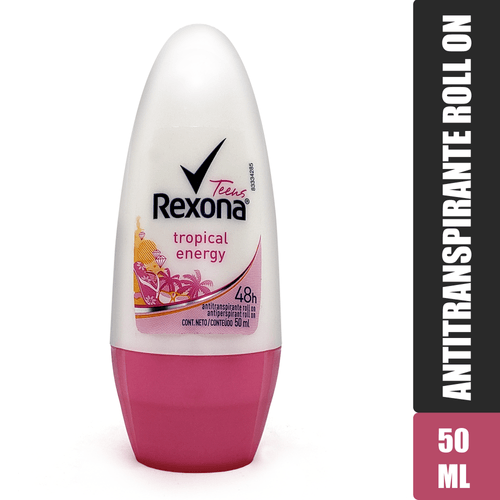 Desodor Rexona Rollon Teen Tropical 50Ml