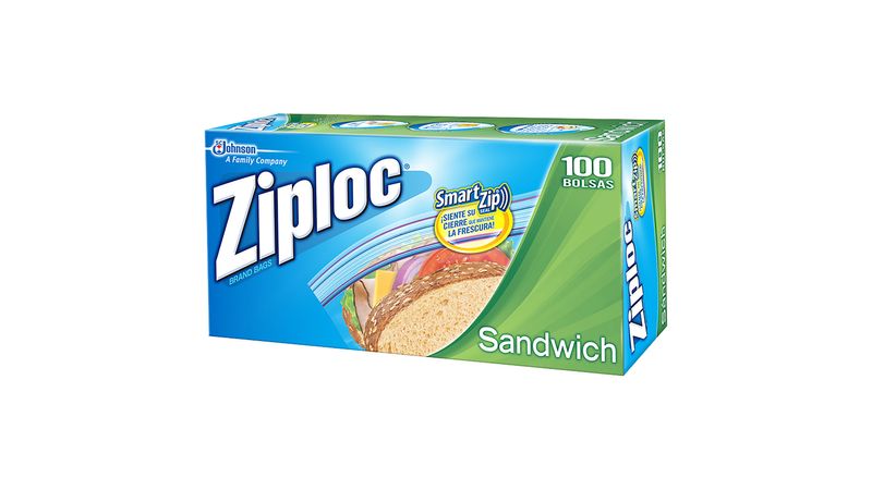 Comprar Bolsa Reutilizable Ziploc Para Sándwich - 100 Unidades