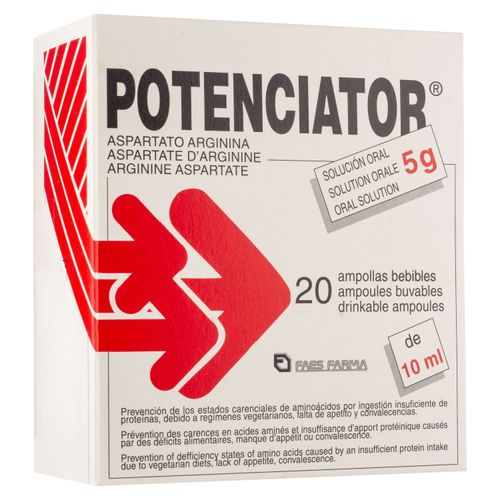 Aminoácidos Potenciator 10 ml, Precio indicado por unidad