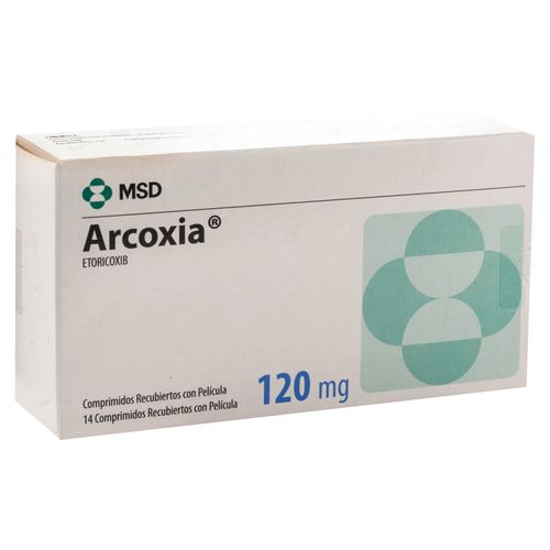 Arcoxia 120 Mg, Precio indicado por unidad