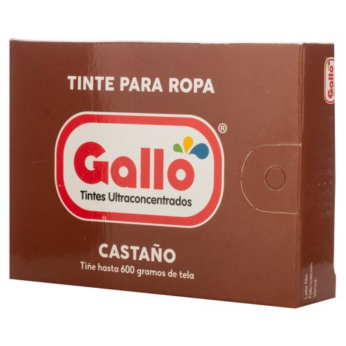Tinte Gallo Para Ropa Color Castaño - 15gr