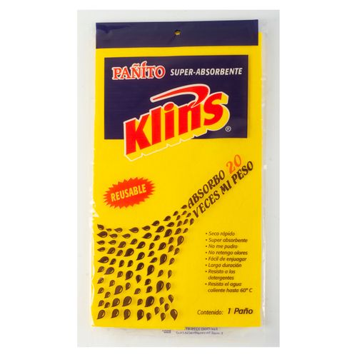 Paño Klins Multiuso Amarillo - 1 Unidad