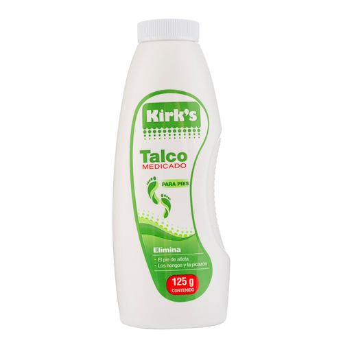 Talco Medicado Kirk's Para Pies Pote -125 gr