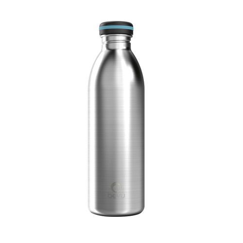 Botella Para Agua Bevu Reutilizable De Acero Inoxidable Plata 750Ml / 25Oz
