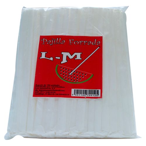 Pajilla Forrada L-M - 100 Unidades