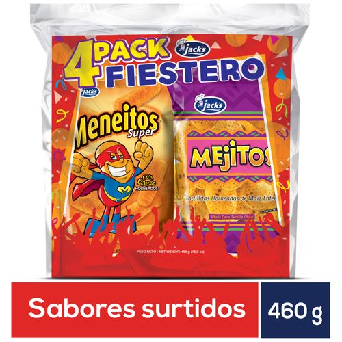 4 Pack Snack Fiestero Jack´S - 460Gr