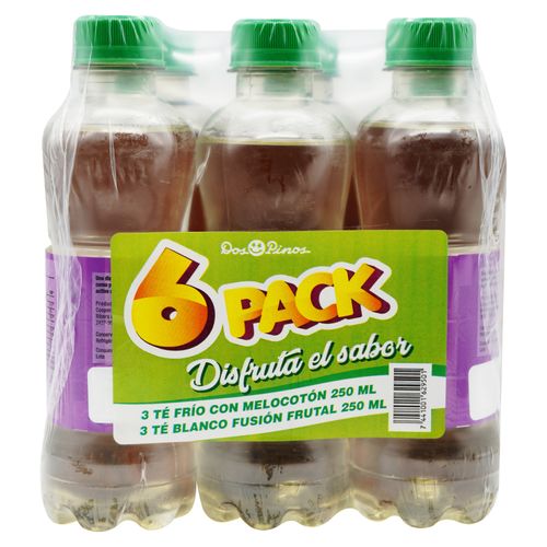 6 Pack Te Frio Dos Pinos Surtido - 1500ml