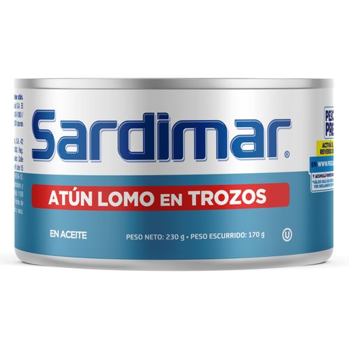 Atún Sardimar Aceite Trozos Lomo -230gr