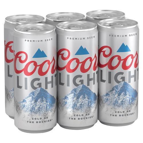 6 Pack Cerveza Coors Light Lata - 2130ml