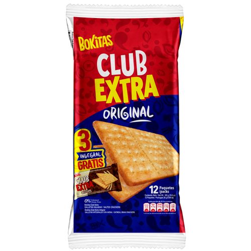 Galleta Bokitas 3 Club  Integral 300 Gr