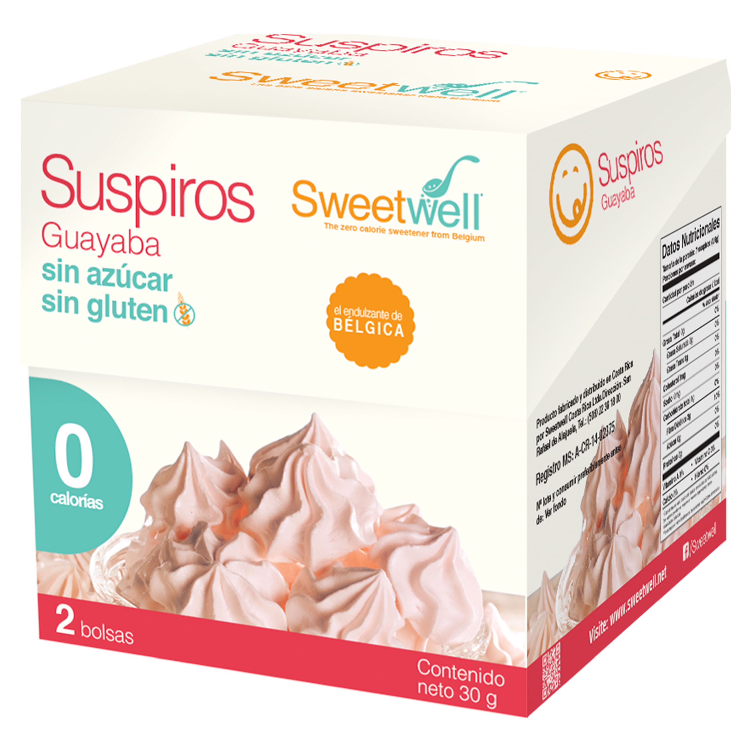 Comprar Suspiros Sweetwell De Guayaba 15 G. Sin Azúcar, Sin Gluten, 2-Pack  - 30Gr | Walmart Costa Rica