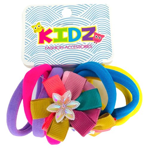 Liga Cabello Shalom Pequeña Flower Para Niña