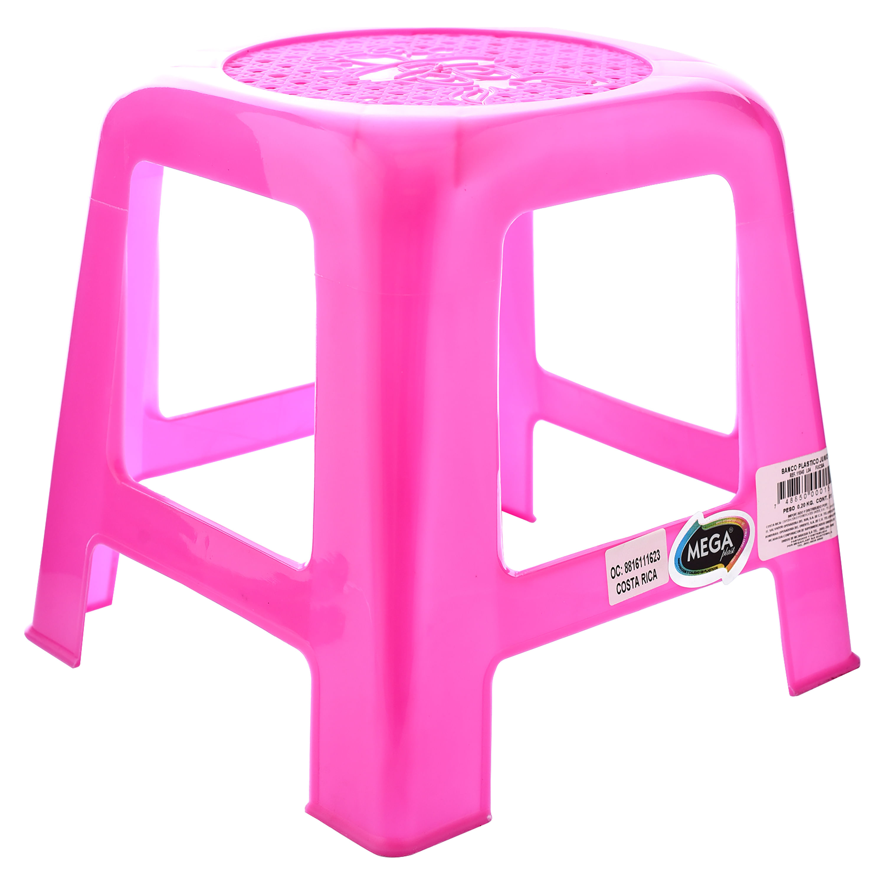 Megaplast-Banco-Plastico-Junior-Fucsia-1-43384