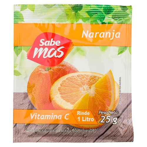 Bebida Sabemas en polvo sabor naranja - 25 g